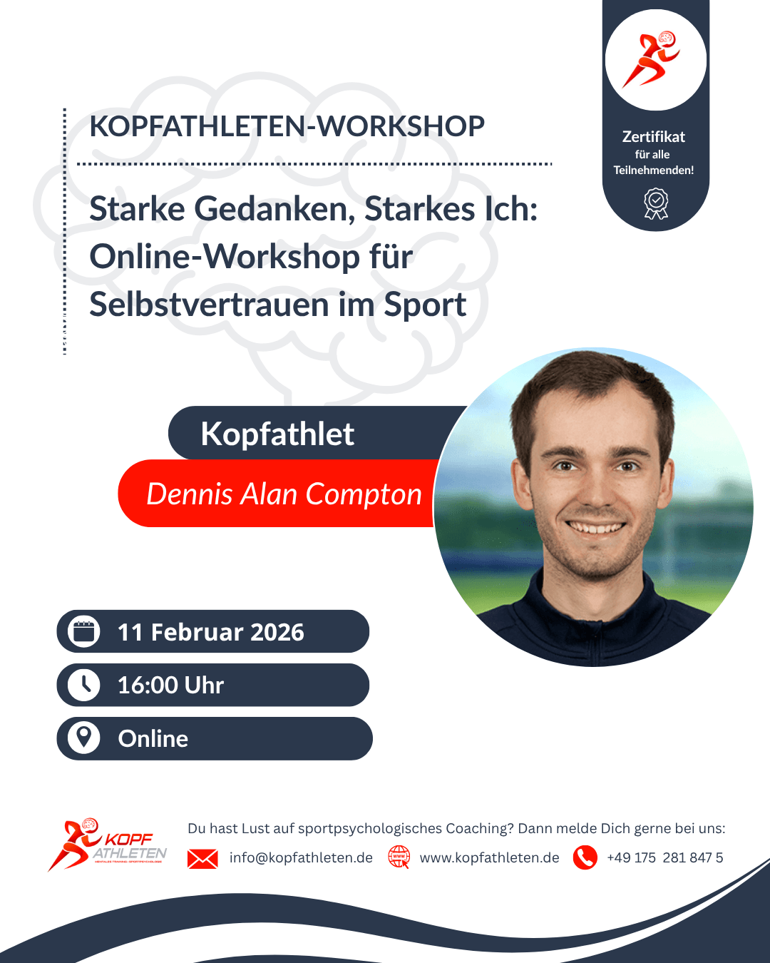 Starke Gedanken, Starkes Ich: Online-Workshop für Selbstvertrauen im Sport