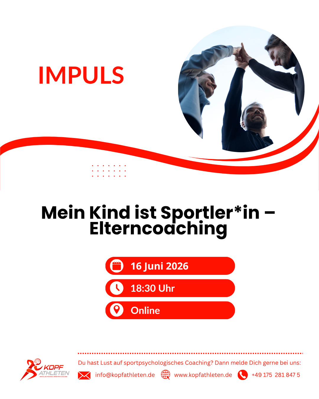 Impuls: Mein Kind ist Sportler*in - Elterncoaching