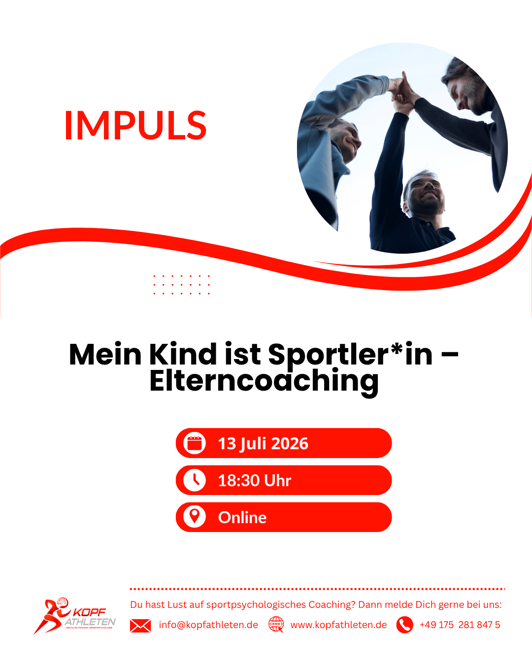 Impuls: Mein Kind ist Sportler*in - Elterncoaching