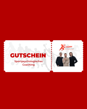 Hochwertiger Gutschein f&uuml;r sportpsychologisches Coaching bei den Kopfathleten. Das perfekte Geschenk f&uuml;r mentale St&auml;rke und Fokus im Sport.